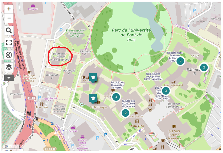 plan pour venir à l'Ecole Doctorale